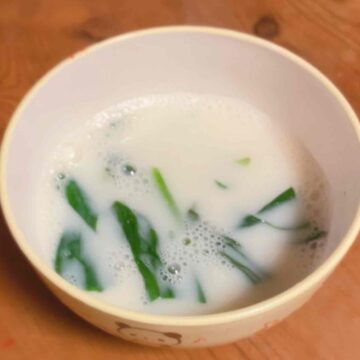 豆乳のスープ(簡単取り分け離乳食)