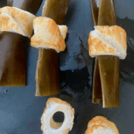 お出汁を取った昆布でおでん